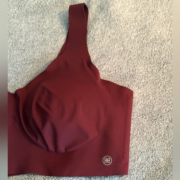 Honeylove V-Neck Size Large Bra Burgundy Seamless Bra Pullover No Underwire - Picture 3 of 6